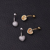 Sexy Stainless Steel Umbilical Nail Body Piercing Jewelry