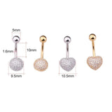 Sexy Stainless Steel Umbilical Nail Body Piercing Jewelry