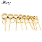 2pcs Circle Vert Bar Dangle Stl Ear Plugs Tunnels Expander Flesh Piercing Jewelr