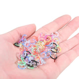 90Pcs Acrylic Horseshoe Circular Septum Nose Ring 16G Body Jewelry