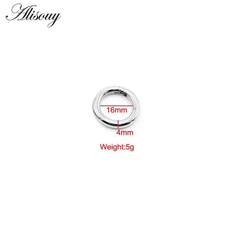 Stainless Steel Round Ear Weights Heavy Expander Gauges Hoop Earrings