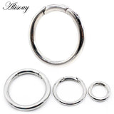 Stainless Steel Round Ear Weights Heavy Expander Gauges Hoop Earrings