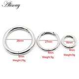 Stainless Steel Round Ear Weights Heavy Expander Gauges Hoop Earrings