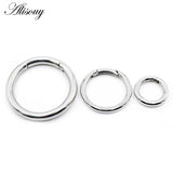 Stainless Steel Round Ear Weights Heavy Expander Gauges Hoop Earrings