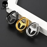 Stainless Steel Ear Gauges Plugs Bat Teardrop Double Flared Tunnels