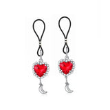 Love Pendant Nipple Ring Set Classic Stainless Steel Ladies Body Accessories