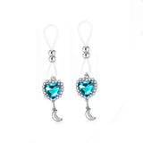 Love Pendant Nipple Ring Set Classic Stainless Steel Ladies Body Accessories