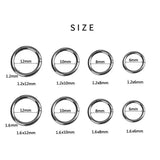 5 Pcs Titanium Nose Rings Stainless Steel Unisex Body Jewelry