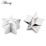 8-16mm Stainless Steel Star Ear Tunnels Gauges Earrings