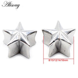 8-16mm Stainless Steel Star Ear Tunnels Gauges Earrings