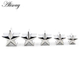 8-16mm Stainless Steel Star Ear Tunnels Gauges Earrings