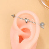 Love Ear Piercing Stainless Steel Piercing Jewelry