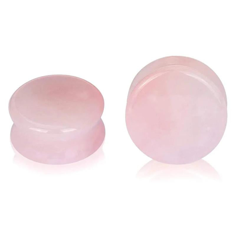 Ear Plugs Stone Silicone Acrylic Tunnels Double Flared Ear Gauges Plugs