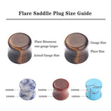 Ear Plugs Stone Silicone Acrylic Tunnels Double Flared Ear Gauges Plugs