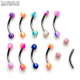 Mixed Belly Lip Eyebrow Tongue Nipple Bar Ring Body Piercing Studs