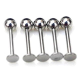 PINKSEE Steel Tragus Bar Barbell Ring Body Jewelry Piercing