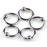 PINKSEE Steel Tragus Bar Barbell Ring Body Jewelry Piercing