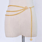Silver Plated Belly Chain Jewelry for Women Girls HA23302