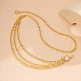 Silver Plated Belly Chain Jewelry for Women Girls HA23302