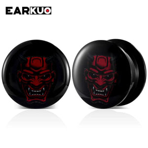 EARKUO Acrylic Snake Cross Colorful Stars Ear Plugs Tunnels Expanders Piercing