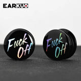 EARKUO Acrylic Snake Cross Colorful Stars Ear Plugs Tunnels Expanders Piercing