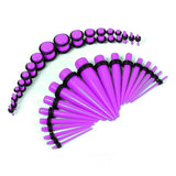 36PCS Acrylic Ear Stretching Kit 14G-00G Taper Plug Tunnel Expander Jewelry