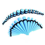 36PCS Acrylic Ear Stretching Kit 14G-00G Taper Plug Tunnel Expander Jewelry
