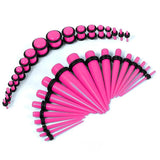 36PCS Acrylic Ear Stretching Kit 14G-00G Taper Plug Tunnel Expander Jewelry
