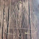 Women's Body Chain Jewelry Chest Sling Underwear Crystal Bra Necklace