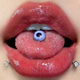 Titanium Steel Devil Eye Tongue Stud - Body Jewelry