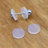 Soft Silicone Flying Saucer Anti-Hyperplasia Stud Earrings