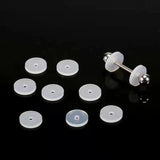 Soft Silicone Flying Saucer Anti-Hyperplasia Stud Earrings