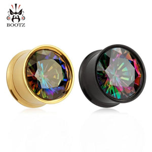 Stainless Steel Ear Plug Tunnel Gauges 2 Pieces
