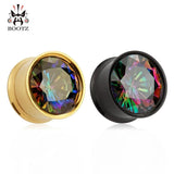 Stainless Steel Ear Plug Tunnel Gauges 2 Pieces