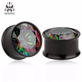 Stainless Steel Ear Plug Tunnel Gauges 2 Pieces