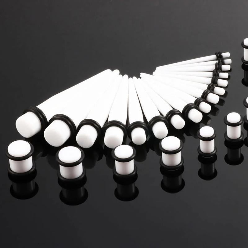 Acrylic Ear Gauge Taper and Plug Stretching Kit 36pcs/set