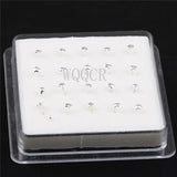 20PCS/Box Five-pointed Star Female Stud-Shaped Nose Nails Body Piercing Jewelry