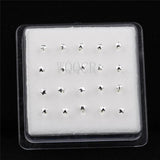 20PCS/Box Five-pointed Star Female Stud-Shaped Nose Nails Body Piercing Jewelry