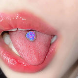 Spice Girl Rhinestone Tongue Nail Piercing Charm y2k Jewelry