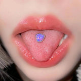 Spice Girl Rhinestone Tongue Nail Piercing Charm y2k Jewelry