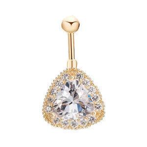 Big Zircon Navel Piercing Women Body Jewelry