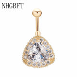 Big Zircon Navel Piercing Women Body Jewelry