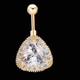 Big Zircon Navel Piercing Women Body Jewelry