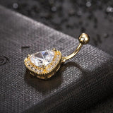 Big Zircon Navel Piercing Women Body Jewelry