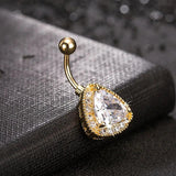 Big Zircon Navel Piercing Women Body Jewelry