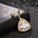 Big Zircon Navel Piercing Women Body Jewelry