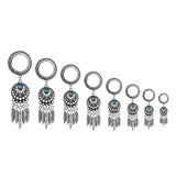316L Stainless Steel Dream Catcher Dangled Ear Plugs