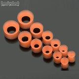 12Pcs Silicone Ear Plugs Tunnels Set Double Flared Ear Stretcher Expander