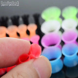 12Pcs Silicone Ear Plugs Tunnels Set Double Flared Ear Stretcher Expander