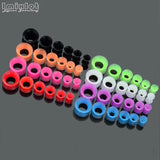 12Pcs Silicone Ear Plugs Tunnels Set Double Flared Ear Stretcher Expander